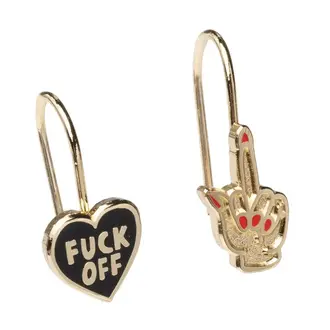 Yellow Owl Yellow Owl  F* Off Earrings