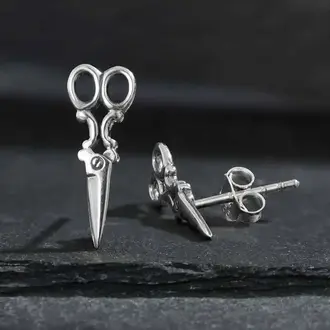 Nina Designs ND Scissor Earrings Sterling Silver