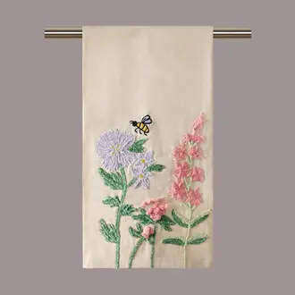 PK Handcraft Embroidered Cotton Kitchen Towel Bee Garden