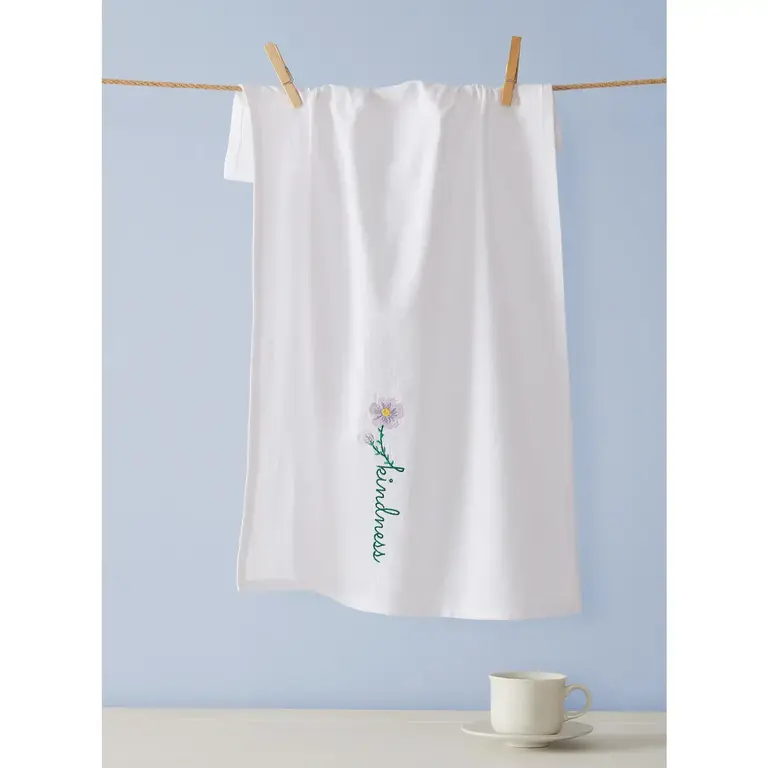 PK Handcraft Embroidered Cotton Kitchen Towel - Kindness