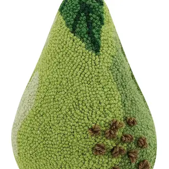 PK Handcraft Tufted Wool Pear Pillow 12"