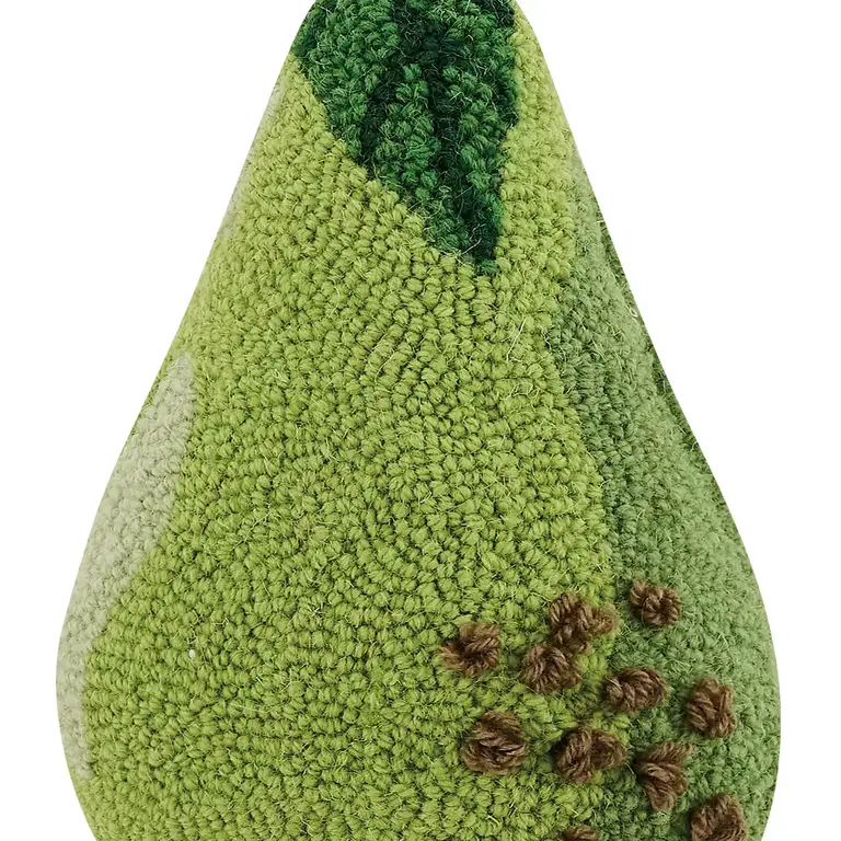 PK Handcraft Tufted Wool Pear Pillow 12"