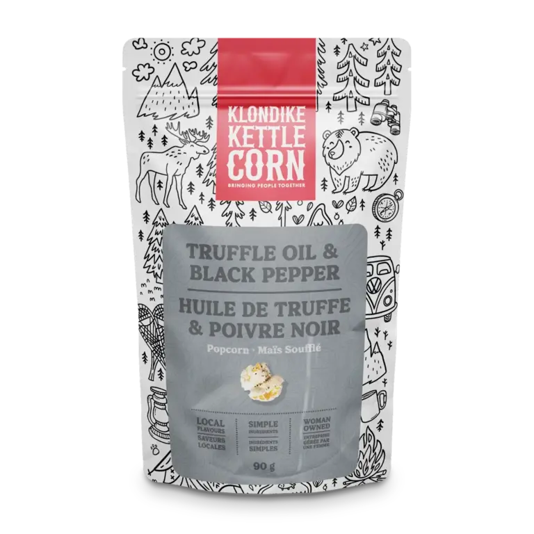 Klondike Kettle Corn Klondike Kettle Corn Truffle Oil Black Pepper 125g