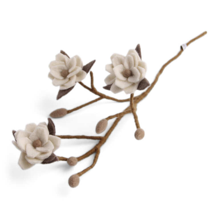 EGS EGS - Magnolia Branch White Flowers