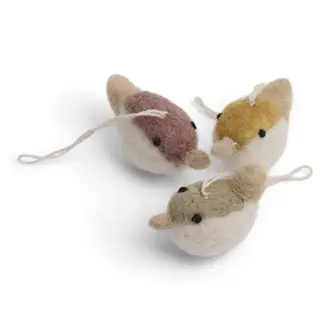 EGS EGS Fair Trade Birds Ochre, Lavender, Green S/3