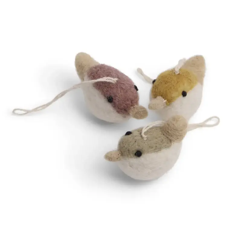 EGS EGS Fair Trade Birds Ochre, Lavender, Green S/3