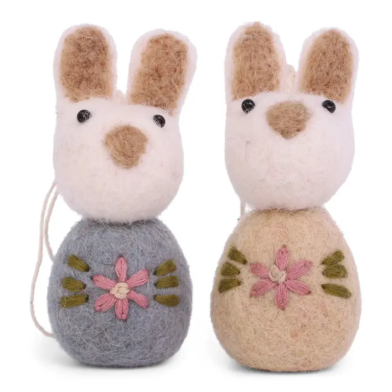 EGS EGS Fair Trade Small Embroidered Bunny Set