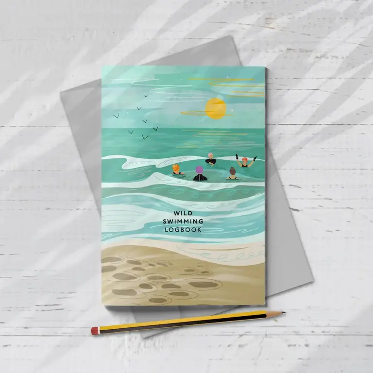 Onneke Onneke Wild Swimming Logbook In We Go A5 (w. Envelope)