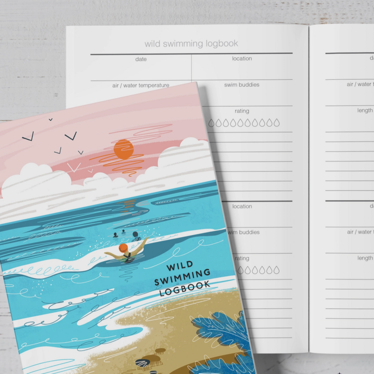 Onneke Onneke Wild Swimming Logbook Into The Sea A5 (w. Envelope)