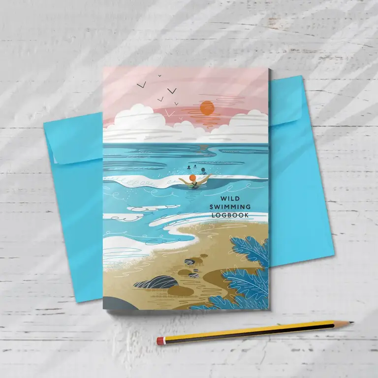 Onneke Onneke Wild Swimming Logbook Into The Sea A5 (w. Envelope)