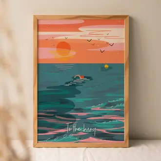 Onneke Onneke To The Buoy A4 Print (Unframed)