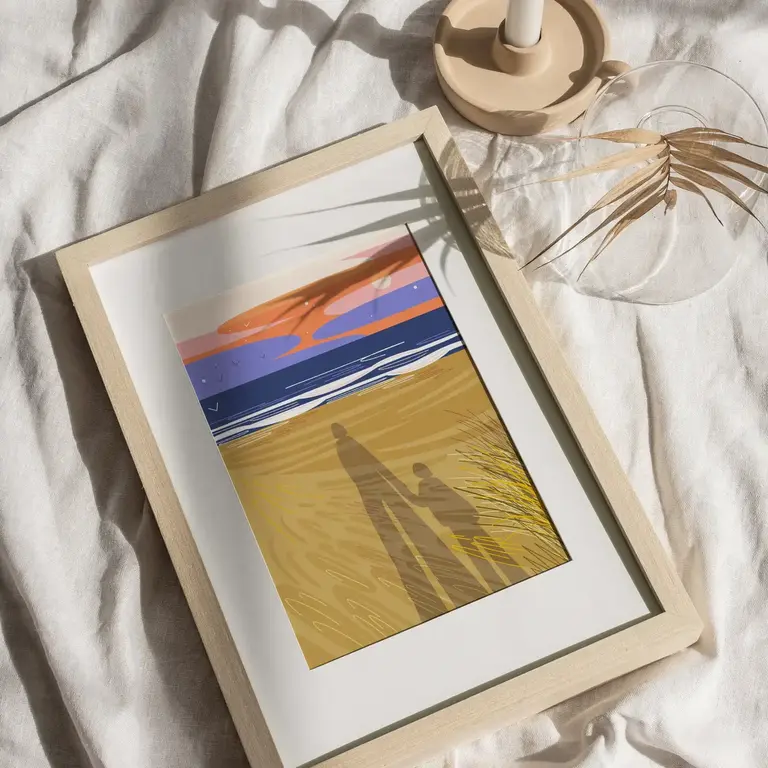 Onneke Onneke Mother And Child Mini A5 Print (Unframed)