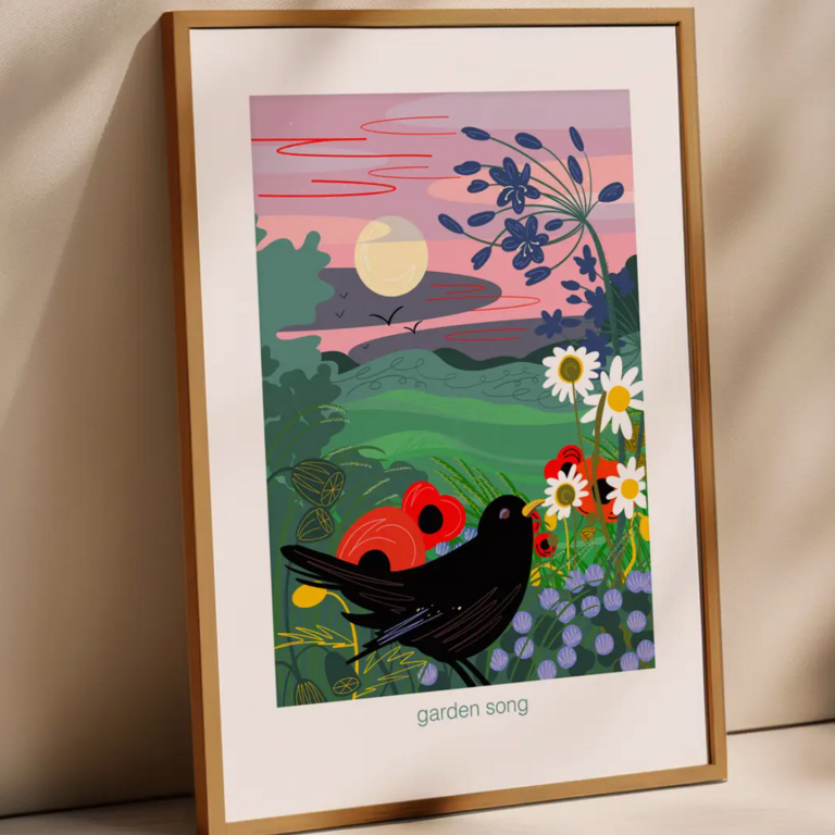 Onneke Onneke Garden Song A4 Print (Unframed)