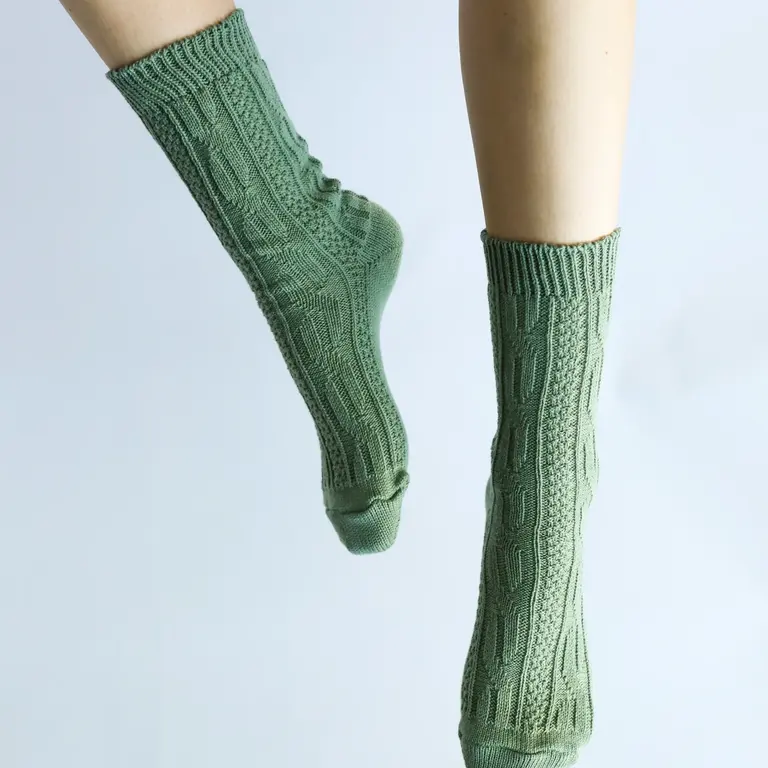 OkayOK OkayOK Jenny Cotton Crew Made in Canada Socks