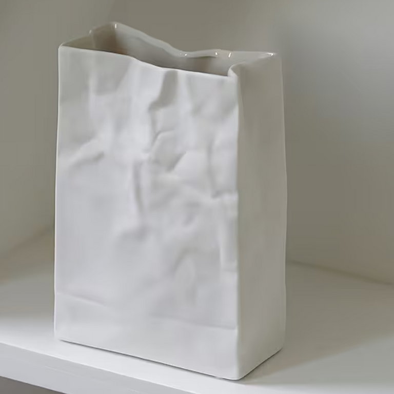 TCG Ceramic Paper Bag Vase