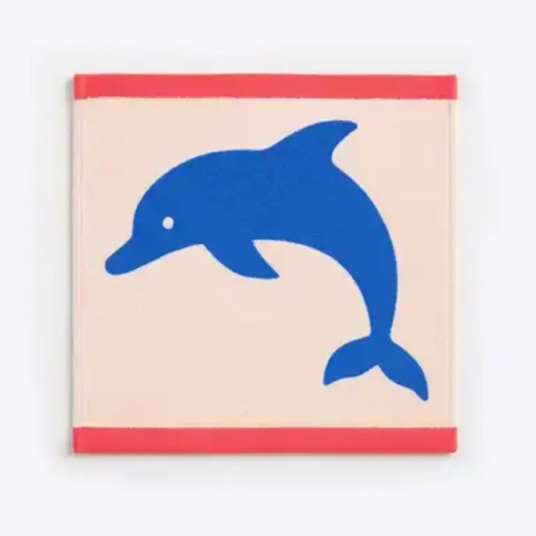 Anorak Anorak Organic Cotton Towel Jumping Dolphins