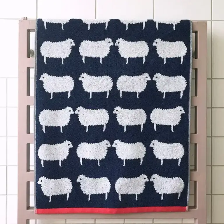 Anorak Anorak Organic Cotton Towel Kissing Sheep