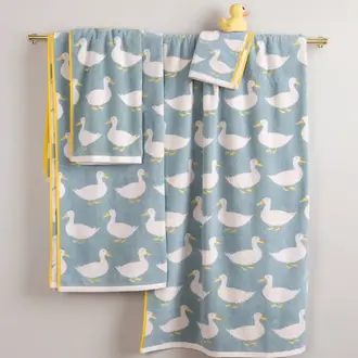 Anorak Organic Cotton Towel Waddling Ducks