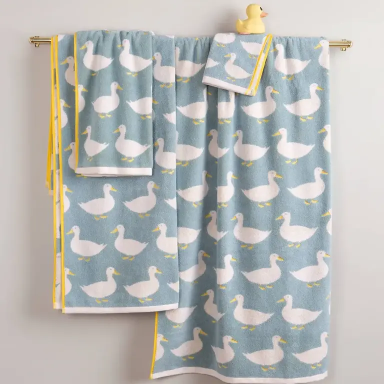 Anorak Organic Cotton Towel Waddling Ducks