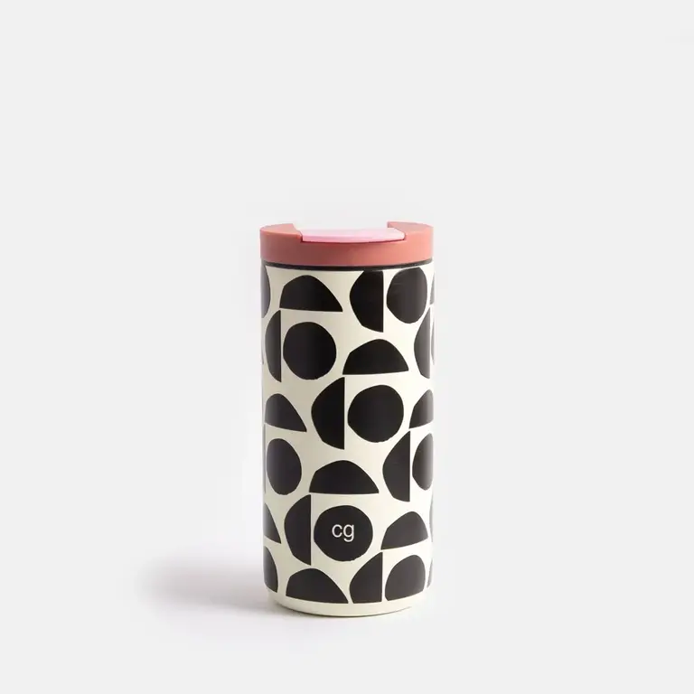 Caroline Gardner Caroline Gardner Insulated Travel Mug Abstract Geo 14oz