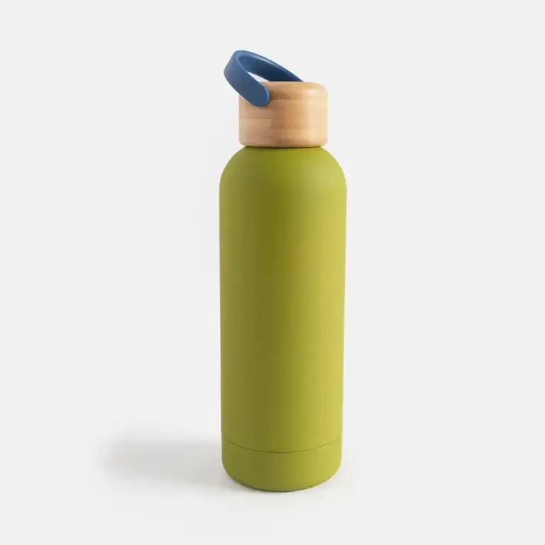 Caroline Gardner Caroline Gardner Insulated Thermal Bottle 17oz - Light Green w. Blue