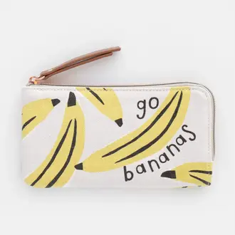 Caroline Gardner Caroline Gardner Go Bananas Zipped Pouch
