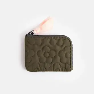 Caroline Gardner Caroline Gardner Khaki Quilted Coin Purse