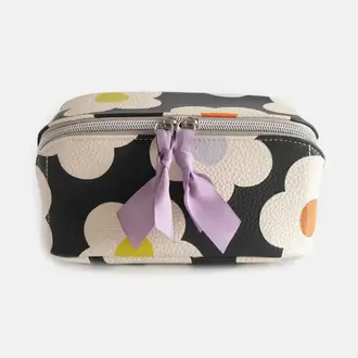 Caroline Gardner Caroline Gardner Multiflower Diagonal Cosmetic Bag
