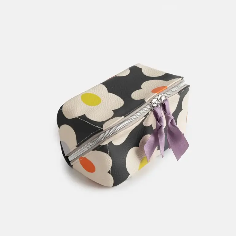 Caroline Gardner Caroline Gardner Multiflower Diagonal Cosmetic Bag