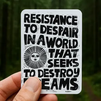 Anisa Makhoul Anisa Makhoul Resistance To Despair Sticker