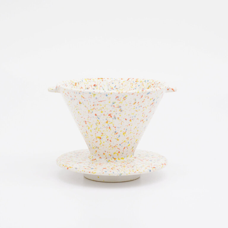 Gifu Japan Pour Over / Dripper Ceramic Orange Splash