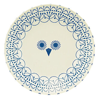 San-To San-To Japan Mikke Side Plate Owl S 17cm