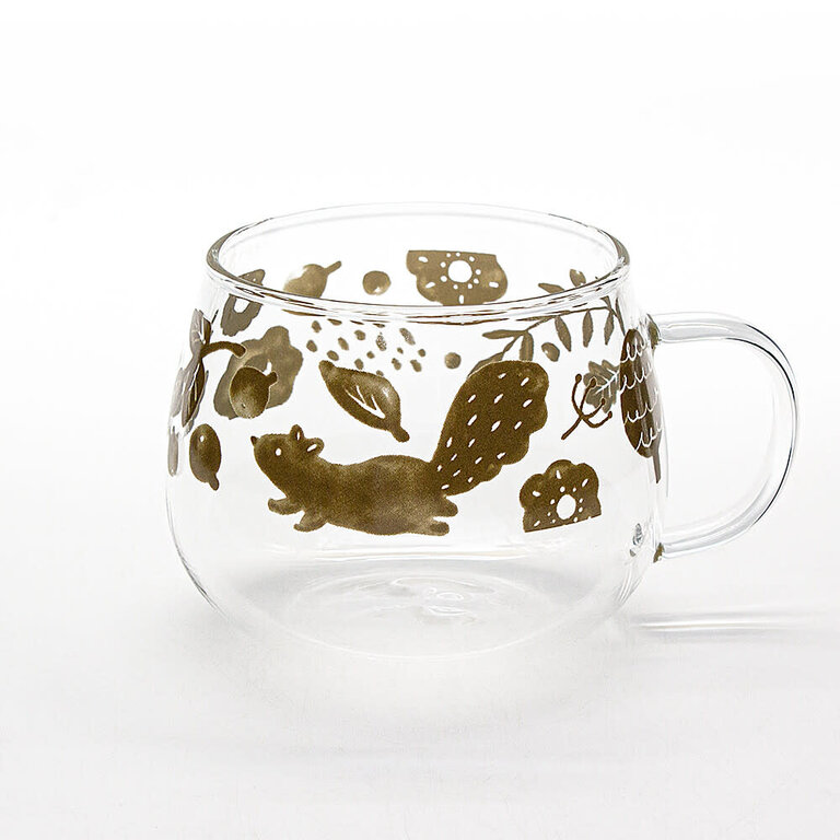 San-To San-To Japan Nordic Squirrel Glass Mug 420ml