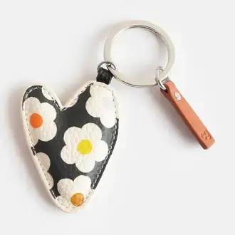 Caroline Gardner Caroline Gardner Charcoal Heart Keyring