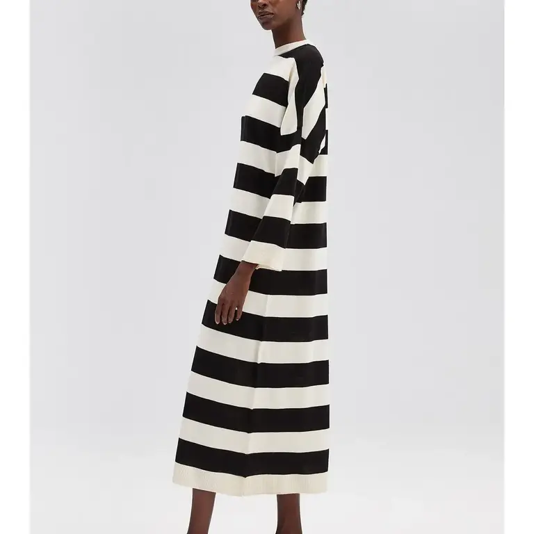 Privé Privé Striped Knit Maxi Dress