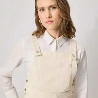 Privé Privé Structured Denim Pinafore Top