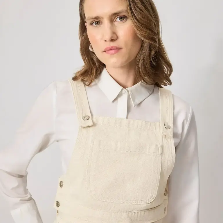 Privé Privé Structured Denim Pinafore Top