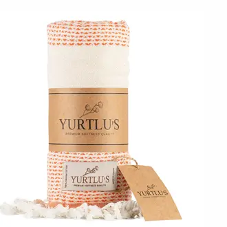 Yurtlus Yurtlus - Imperial Turkish Cotton Towel - Orange