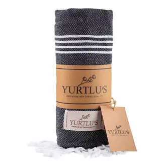 Yurtlus Yurtlus - Minimalist Turkish Cotton Towel - Black