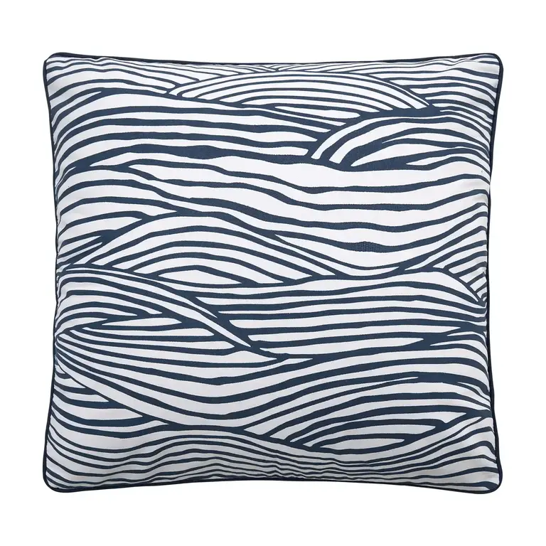PK Handcraft Canvas Indoor/Outdoor Waves Throw Pillow 20" (w. Insert)