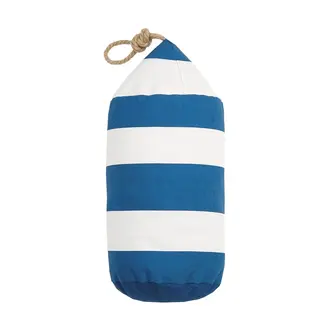 PK Handcraft Canvas Navy/White Buoy Shaped Pillow 18"