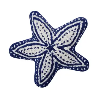 PK Handcraft Tufted Wool Shaped Starfish Pillow 16"