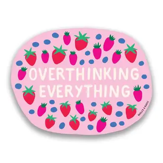 Badger & Burke Badger & Burke Overthinking Everything Sticker