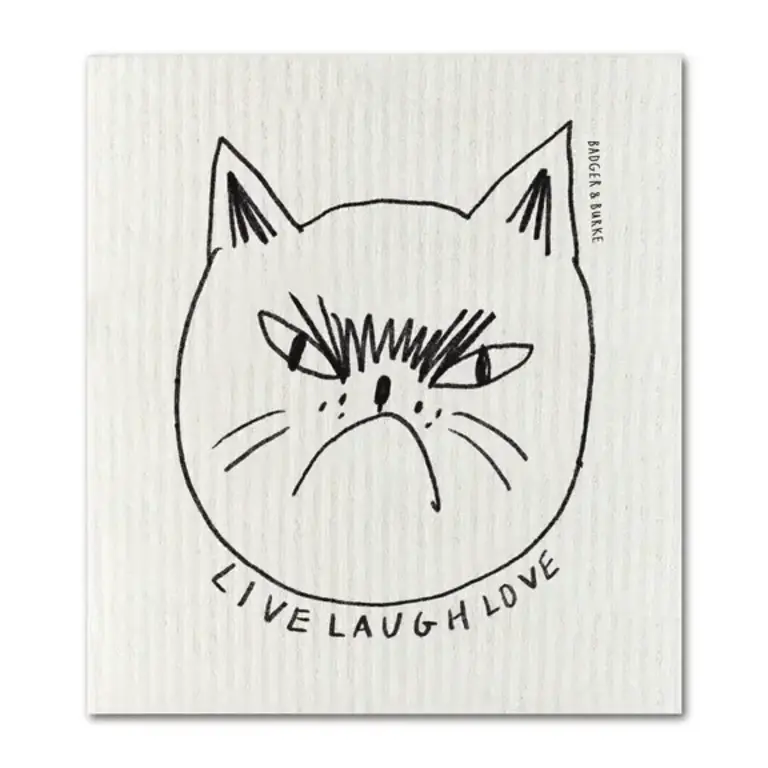 Badger & Burke Badger & Burke Swedish Sponge - Live Laugh Love