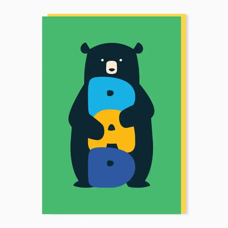 Stoats & Weasels Stoats & Weasels Bear Hug Dad Card