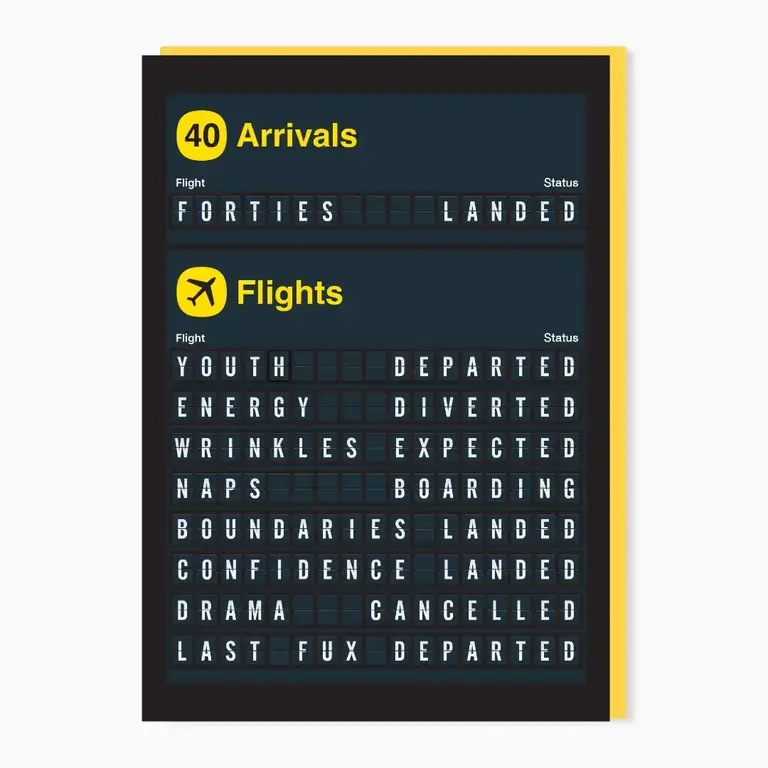 Stoats & Weasels Stoats & Weasels Arrivals- 40th Birthday Card