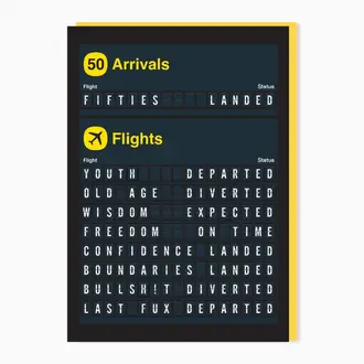 Stoats & Weasels Stoats & Weasels Arrivals- 50th Birthday Card