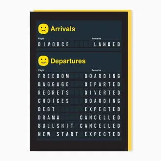 Stoats & Weasels Stoats & Weasels Arrivals- Divorce Card