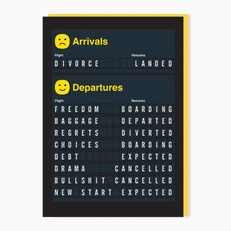 Stoats & Weasels Stoats & Weasels Arrivals- Divorce Card