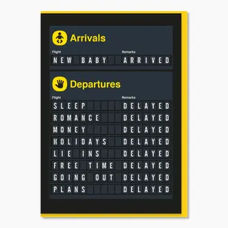 Stoats & Weasels Stoats & Weasels Arrivals - New Baby Card